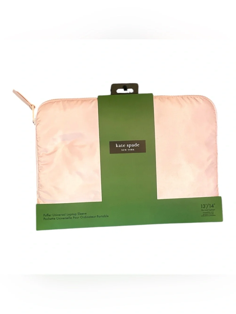 kate spade new york Chalk Pink Puffer Sleeve Laptop Sleeve For 13”/14”Laptop NEW